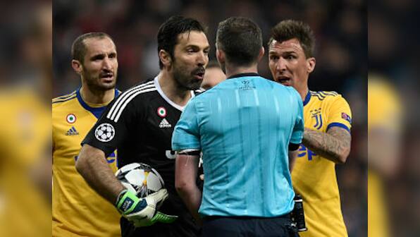 Champions League: Juventus captain Gianluigi Buffon charged by UEFA over comments on referee Michael Oliver