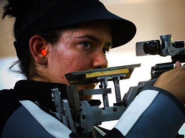 File image of India's Anjum Moudgil. AFP