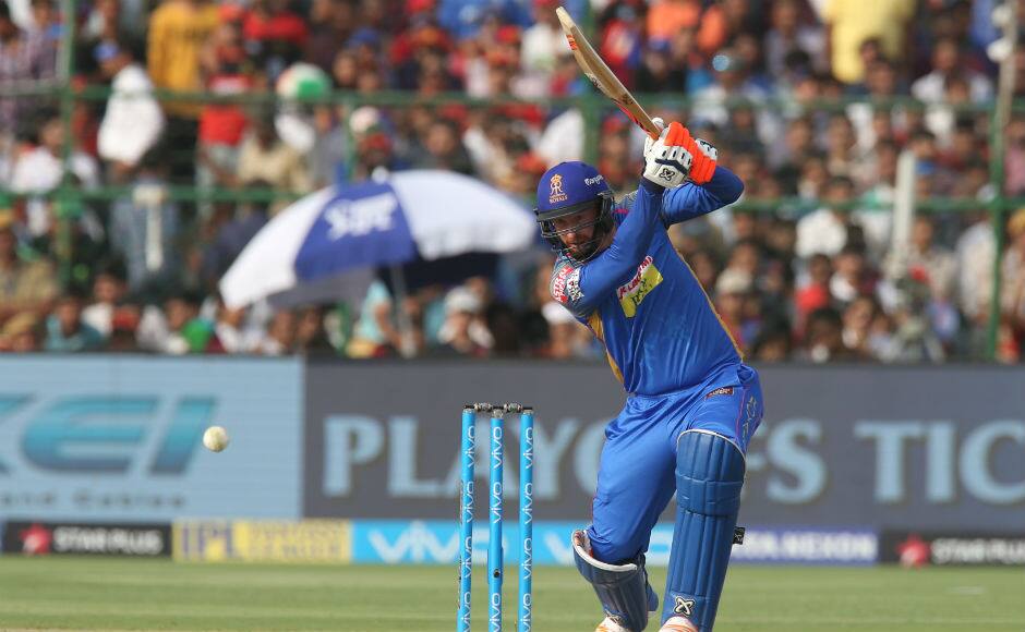 Heinrich Klaasen, who took the field in the absence of Jos Buttler, played a quickfire knock of 32 runs and helped Rajasthan post a competitive total of 164/5. Sportzpics 