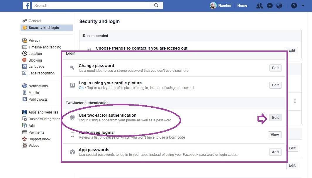 How to setup two-factor authentication.