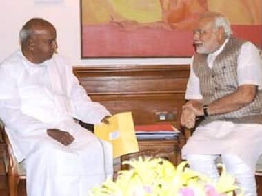 File image of Deve Gowda with Narendra Modi. Twitter/@NarendraModi