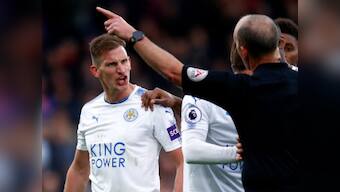 Premier League: Leicester City's Marc Albrighton charged by FA over confrontation with referee in Crystal Palace tie