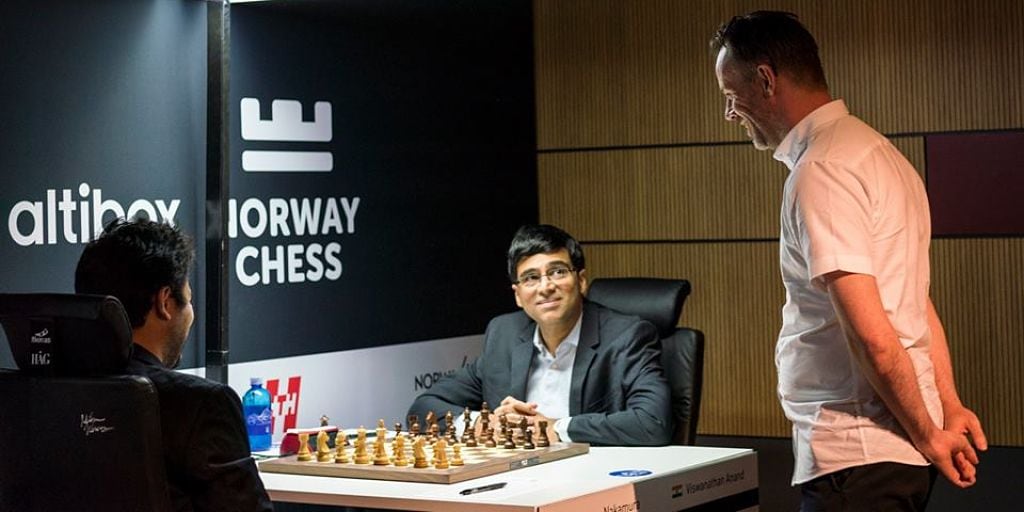 Altibox Norway Chess  Viswanathan Anand loses to Magnus Carlsen