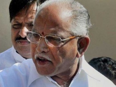 File image of newly-sworn-in Chief Minister of Karnataka BS Yeddyurappa. PTI