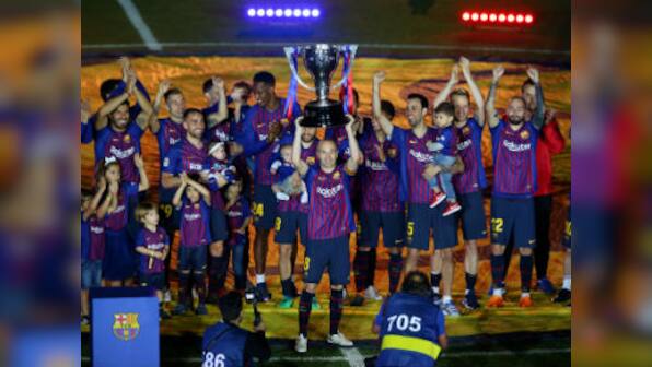 La Liga: Barcelona edge past Real Sociedad as Camp Nou bids teary farewell to club legend Andres Iniesta