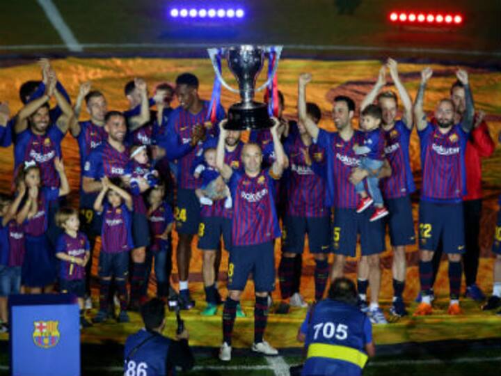 La Liga: Barcelona edge past Real Sociedad as Camp Nou bids teary farewell to club legend Andres Iniesta