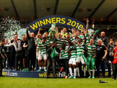 Celtic claim unprecedented 'double treble' with comfortable win over Motherwell in Scottish Cup final Celtic claim unprecedented 'double treble' with comfortable win over Motherwell in Scottish Cup final