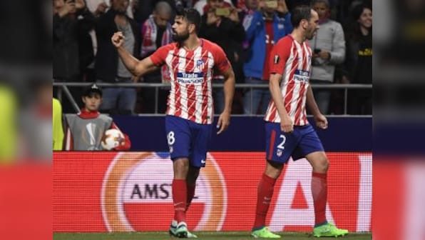 Europa League: Diego Costa's first-half strike sends gritty Atletico Madrid to final at Arsenal's expense