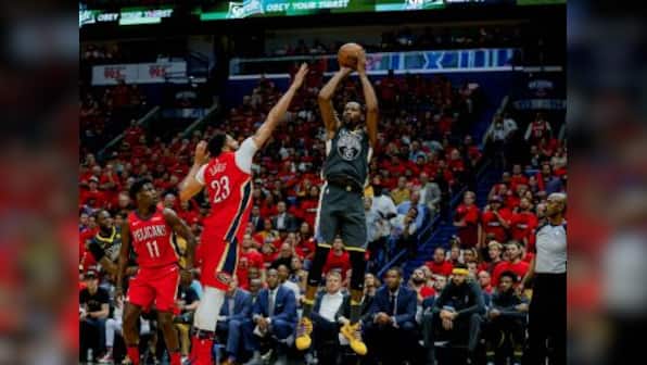 NBA Playoffs: Kevin Durant scores 38 in Warriors' lopsided win over Pelicans; Rockets down Jazz for 3-1 lead