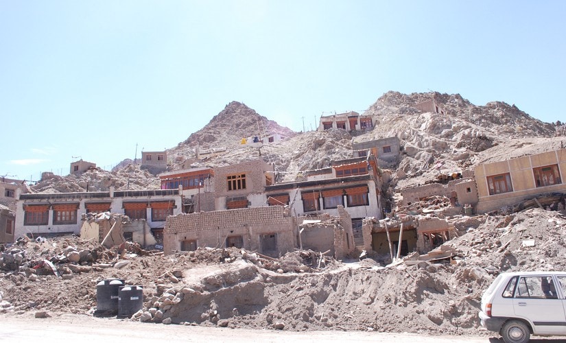 File pic of Leh flash floods. Arjun Sharma/101Reporters