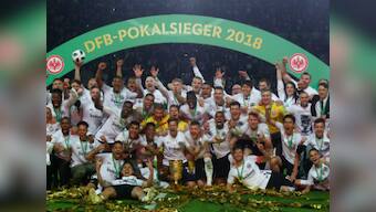 German Cup: Eintracht Frankfurt stun Bayern Munich in final to give outgoing coach Niko Kovac a fitting send-off