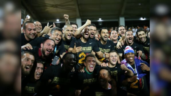 Turkish Super Lig: Galatasaray edge past Goztepe to claim 21st title on tense night in Istanbul
