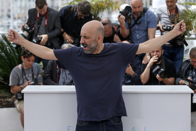 Director Gaspar Noe poses during a photocall for the film "Love" out of competition at the 68th Cannes Film Festival in Cannes, southern France, May 21, 2015. REUTERS/Benoit Tessier - LR2EB5L0Y2SMT
