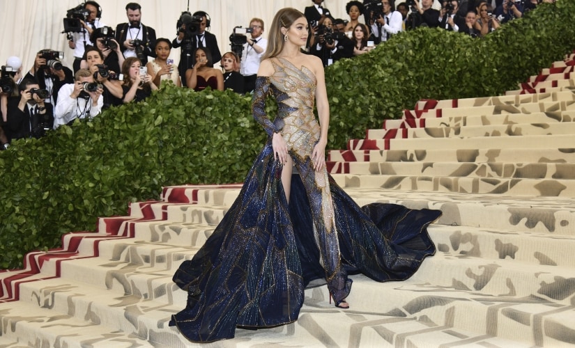 Gigi Hadid at the Met Gala. AP