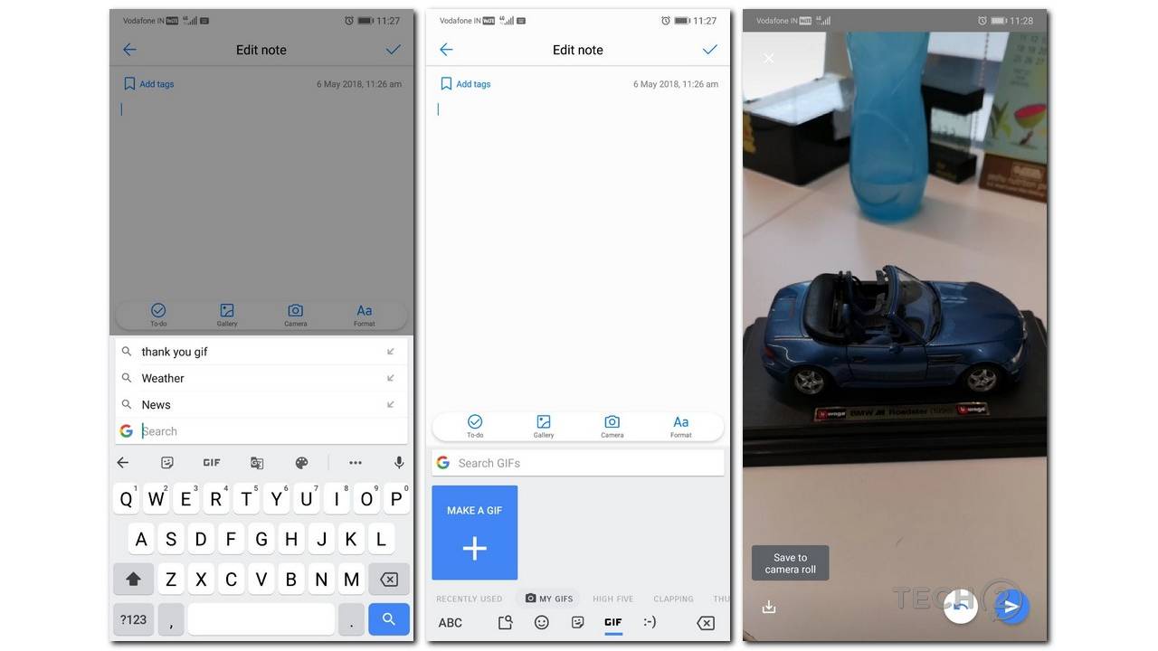How to go about creating your own custom GIF with Gboard's 'Make a GIF' feature.