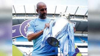 After lifting first Premier League trophy, Manchester City's Pep Guardiola sets sights on defending title next season