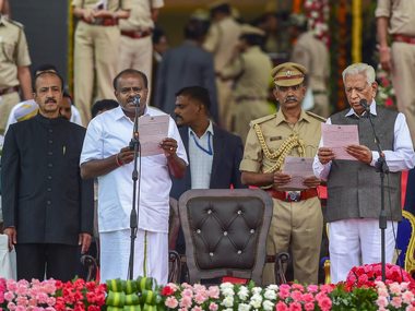 HD Kumaraswamy takes oath as Karnataka CM at grand gala, marks Opposition show of unity HD Kumaraswamy takes oath as Karnataka CM at grand gala, marks Opposition show of unity