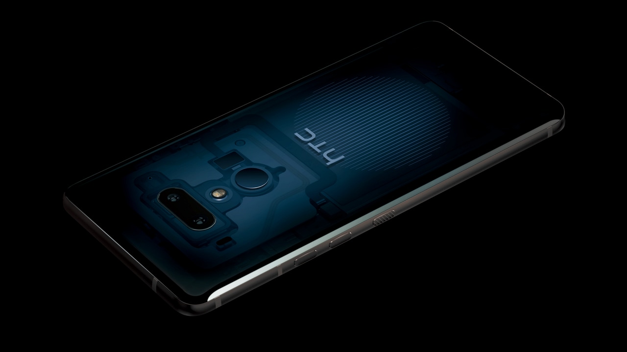 The Translucent Blue colour variant of the HTC U12 Plus. Image: HTC US