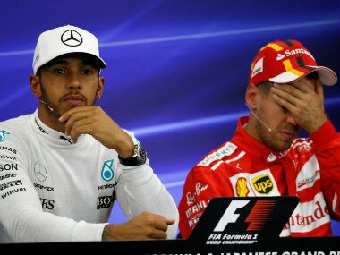 File image of Lewis Hamilton and Sebastian Vettel. Reuters