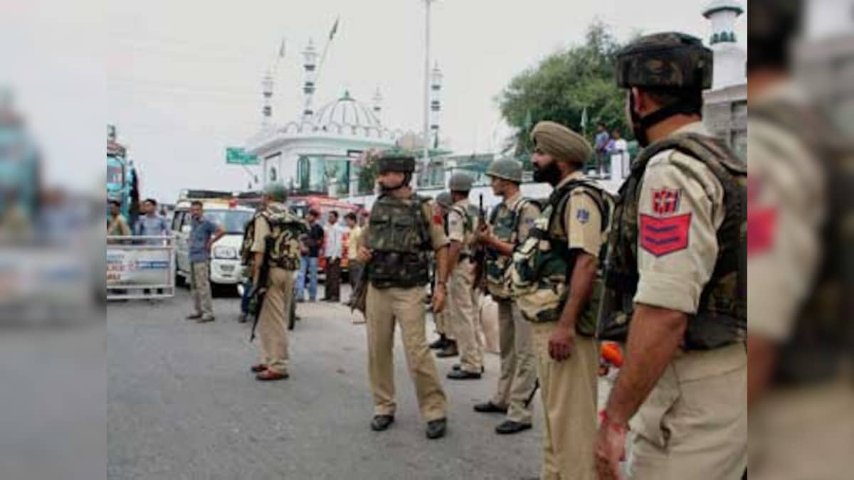 Security forces on Jammu-Srinagar National Highway monitor movement of government vehicles after inputs about possible terror attack