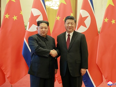 Kim Jong-un meets Xi Jinping in China for second time ahead of summit with Donald Trump Kim Jong-un meets Xi Jinping in China for second time ahead of summit with Donald Trump