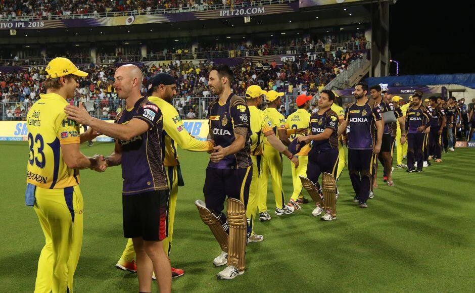 Kolkata Knight Riders reduced the gap between them and Chennai Super Kings to two points with victory, but are still third in the standings. Sportzpics