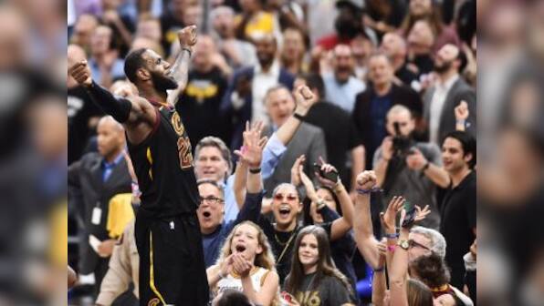 NBA Playoffs: LeBron James drains buzzer-beater to give Cavaliers 3-0 lead over Raptors; Celtics beat Sixers in overtime