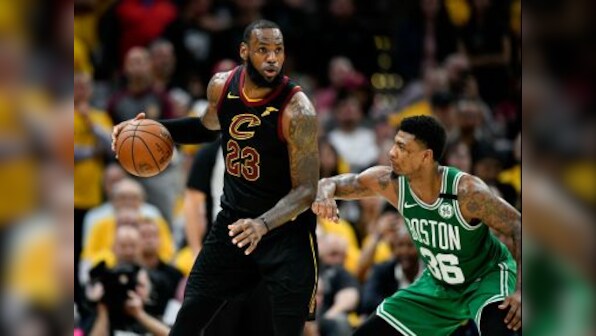 NBA Eastern Conference Finals: LeBron James scores 44 to lead Cavaliers over Celtics and level series at 2-2