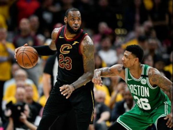 NBA Eastern Conference Finals: LeBron James scores 44 to lead Cavaliers over Celtics and level series at 2-2