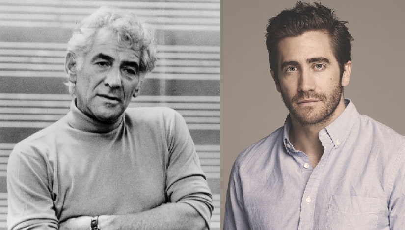 Leonard Bernstein (L); Jake Gyllenhaal. Images via Twitter