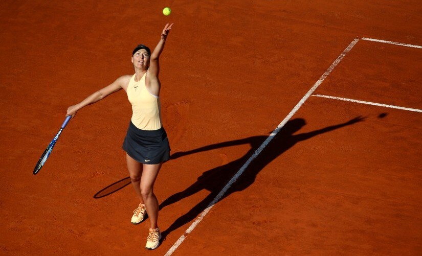 Russia's Maria Sharapova in action. Reuters