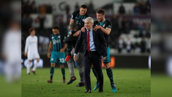 Southampton's Premier League spot not safe yet, says manager Mark Hughes after crucial win over Swansea
