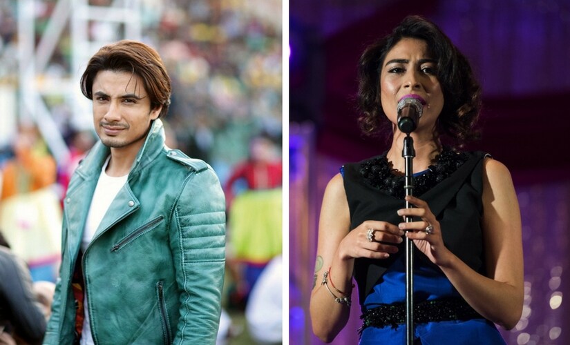 (L) Ali Zafar; (R) Meesha Shafi. File Photo