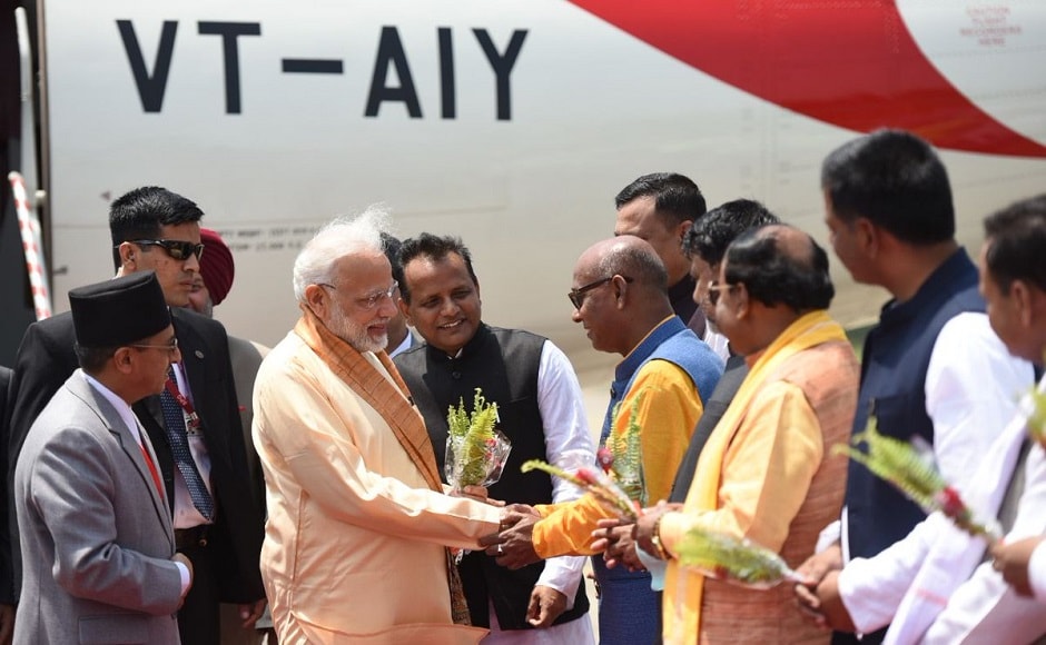 Modi arrived at Janakpur on Friday morning to pay visit to the famed Janaki temple and offer special prayers. He was received by Defence Minister Ishwar Pokhrel and Province 2 Chief Minister Lalbabu Raut at the airport. Twitter @MEAIndia Modi arrived at Janakpur on Friday morning to pay visit to the famed Janaki temple and offer special prayers. He was received by Defence Minister Ishwar Pokhrel and Province 2 Chief Minister Lalbabu Raut at the airport. Twitter @MEAIndia