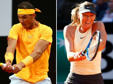Rafael Nadal and Maria Sharapova. Reuters