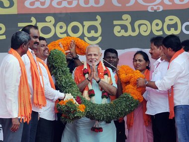 Narendra Modi in Karnataka: PM attacks 'dynast Congress', dares Rahul Gandhi to first pronounce Visveswaraya properly Narendra Modi in Karnataka: PM attacks 'dynast Congress', dares Rahul Gandhi to first pronounce Visveswaraya properly