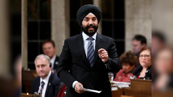 Canadian minister Navdeep Bains asked to take off turban at Detroit airport during security check; US officials apologise