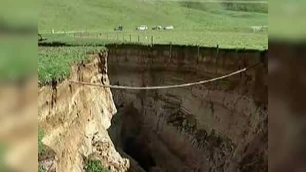 Massive sinkhole in New Zealand dairy farm reveals glimpse into 60,000-year-old dormant volcano