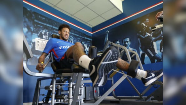 Ligue 1: Neymar returns to Paris Saint-Germain training centre following successful surgery on right foot