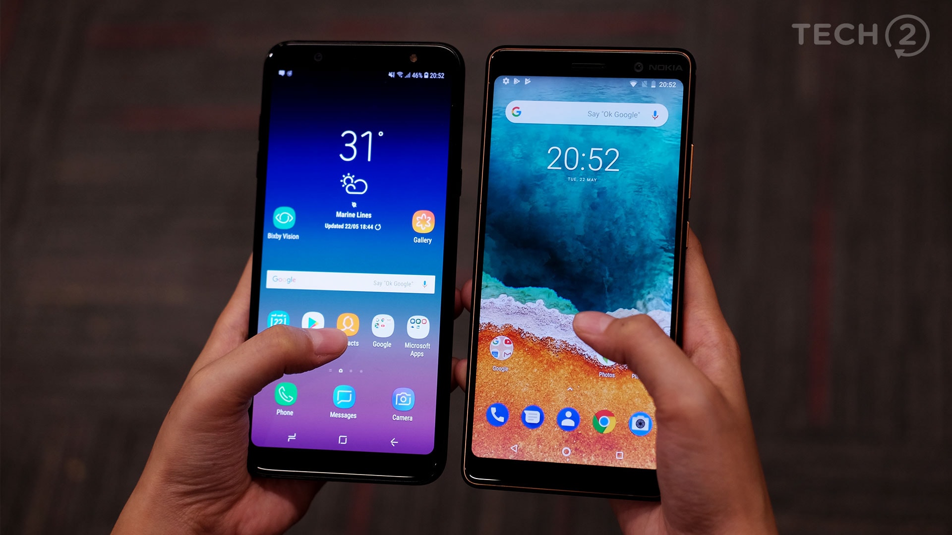 Samsung a6 plus vs nokia 7 plus