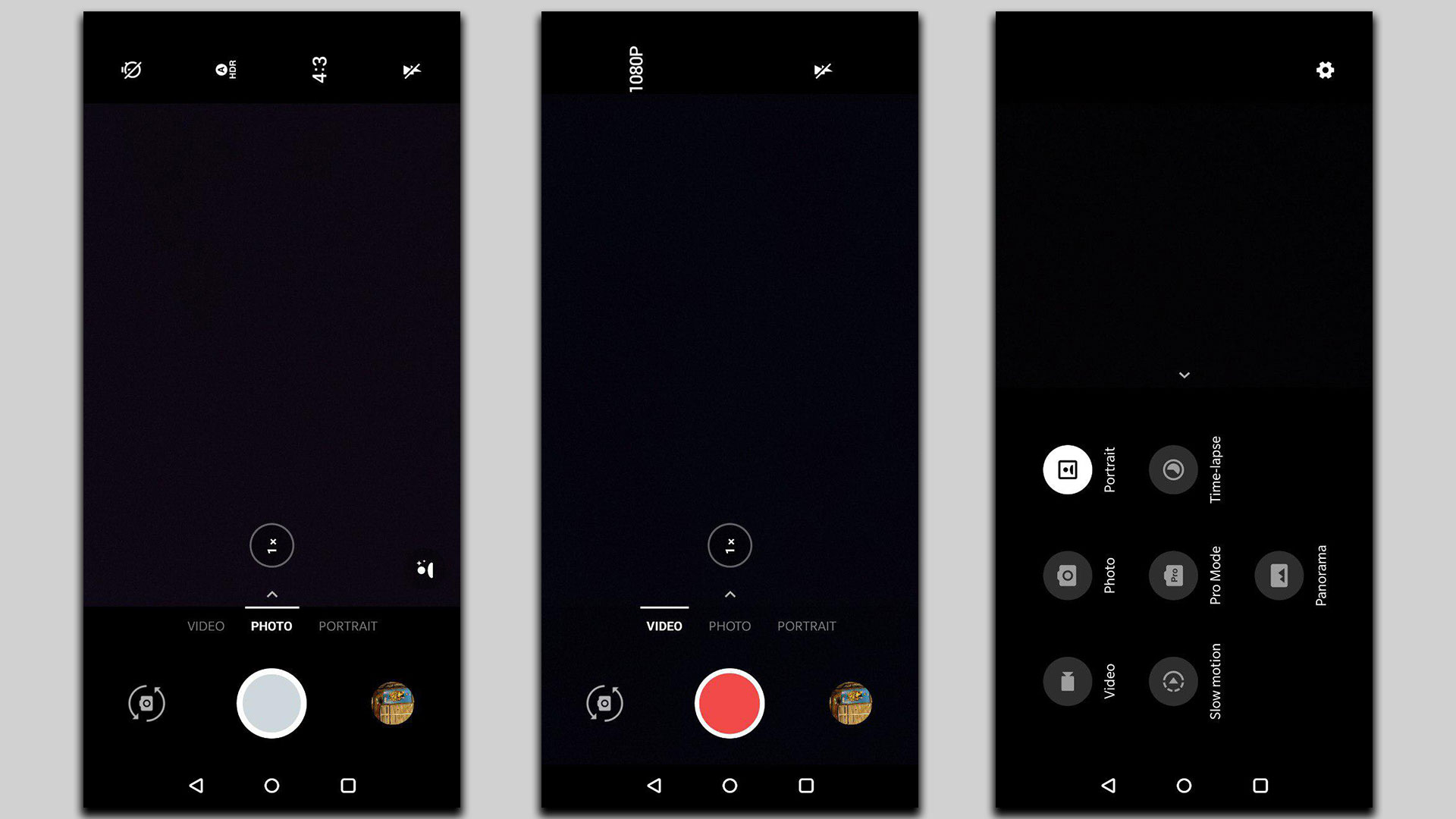 OnePlus 6 Camera UI