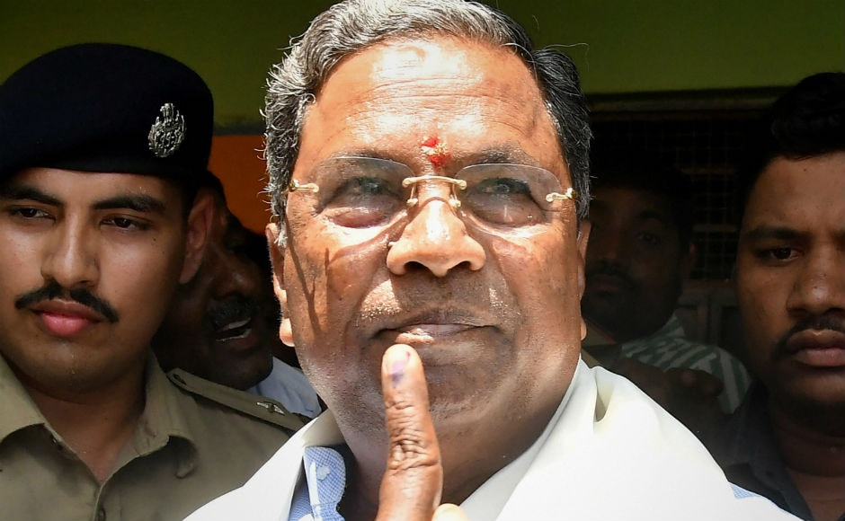 Siddaramaiah also cast his vote in the Chamundeshwari constituency and said that he was 'very confident' of the ruling Congress retaining power in the southern state. PTI Siddaramaiah also cast his vote in the Chamundeshwari constituency and said that he was 'very confident' of the ruling Congress retaining power in the southern state. PTI