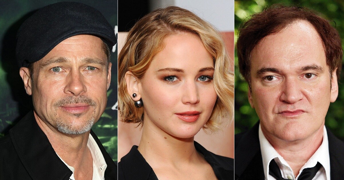 Brad Pitt, Jennifer Lawrence, Leo DiCaprio, Quentin Tarantino file ...