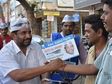 Prithvi Reddy on the campaign trail. Image provided by Prithvi Reddy