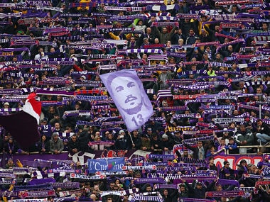 Soccer Football - Serie A - Fiorentina vs Benevento Calcio - Stadio Artemio Franchi, Florence, Italy - March 11, 2018 Fiorentina fans with a banner of former player Davide Astori before the match REUTERS/Alessandro Bianchi - RC16AF5AD4F0