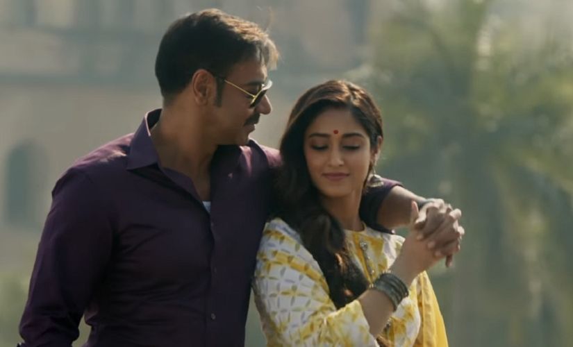 Still from Raid's song 'Nit Khair Manga' featuring Ajay Devgn and Ileana D'Cruz. YouTube screengrab