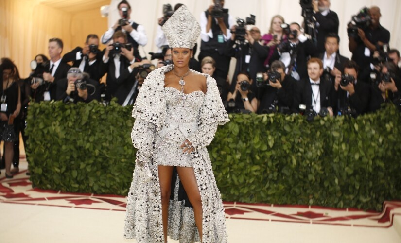Singer Rihanna at the Met Gala. Reuters