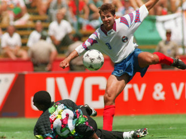 FIFA World Cup moments: Russia's Oleg Salenko steals show with 5 goals against Cameroon to smash record in 1994 FIFA World Cup moments: Russia's Oleg Salenko steals show with 5 goals against Cameroon to smash record in 1994