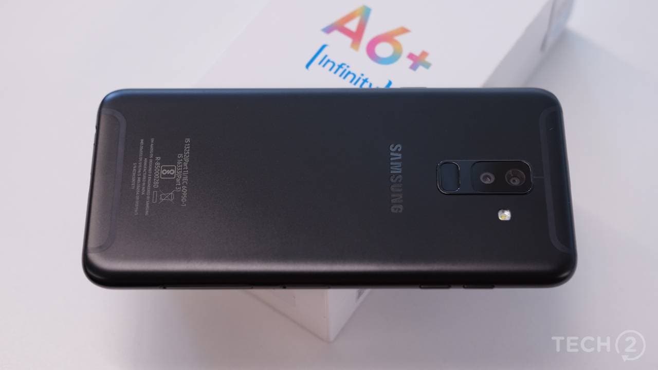 The Samsung Galaxy A6 Plus. Image: tech2/Sheldon Pinto