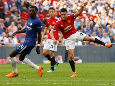 Manchester United's Alexis Sanchez in action during the FA Cup final. Reuters
